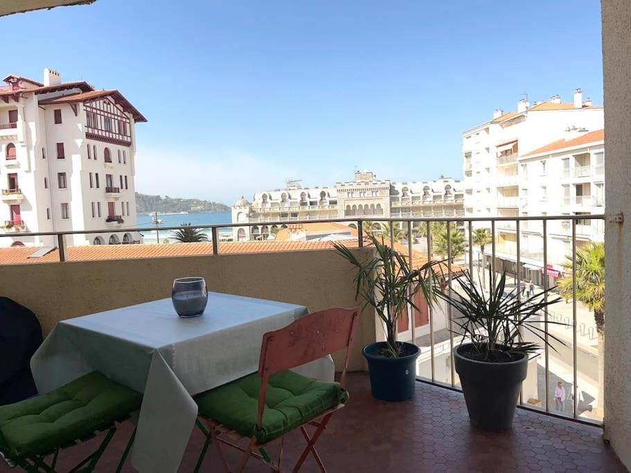 Hendaye Plage Charmant Studio 2Pers Avec Grande Terrasse Vue Mer Exterior photo