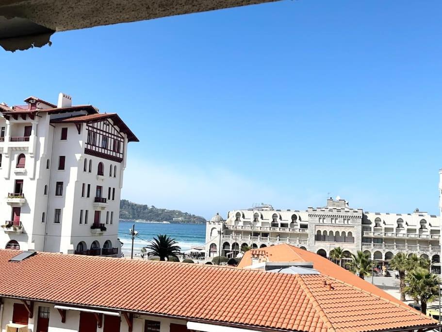 Hendaye Plage Charmant Studio 2Pers Avec Grande Terrasse Vue Mer Exterior photo