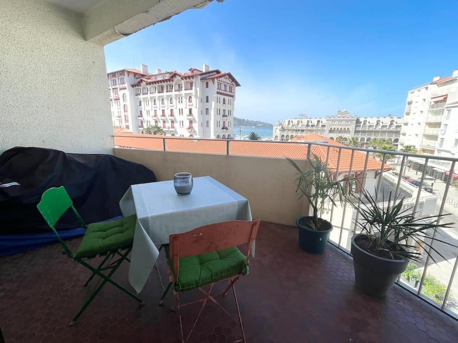 Hendaye Plage Charmant Studio 2Pers Avec Grande Terrasse Vue Mer Exterior photo